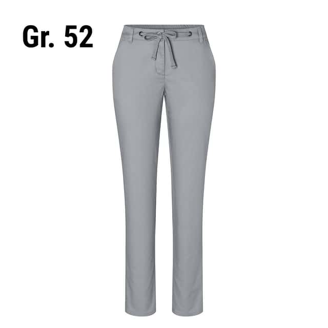 KARLOWSKY | Damen Chinohose Modern-Stretch - Stahlgrau - Größe: 52