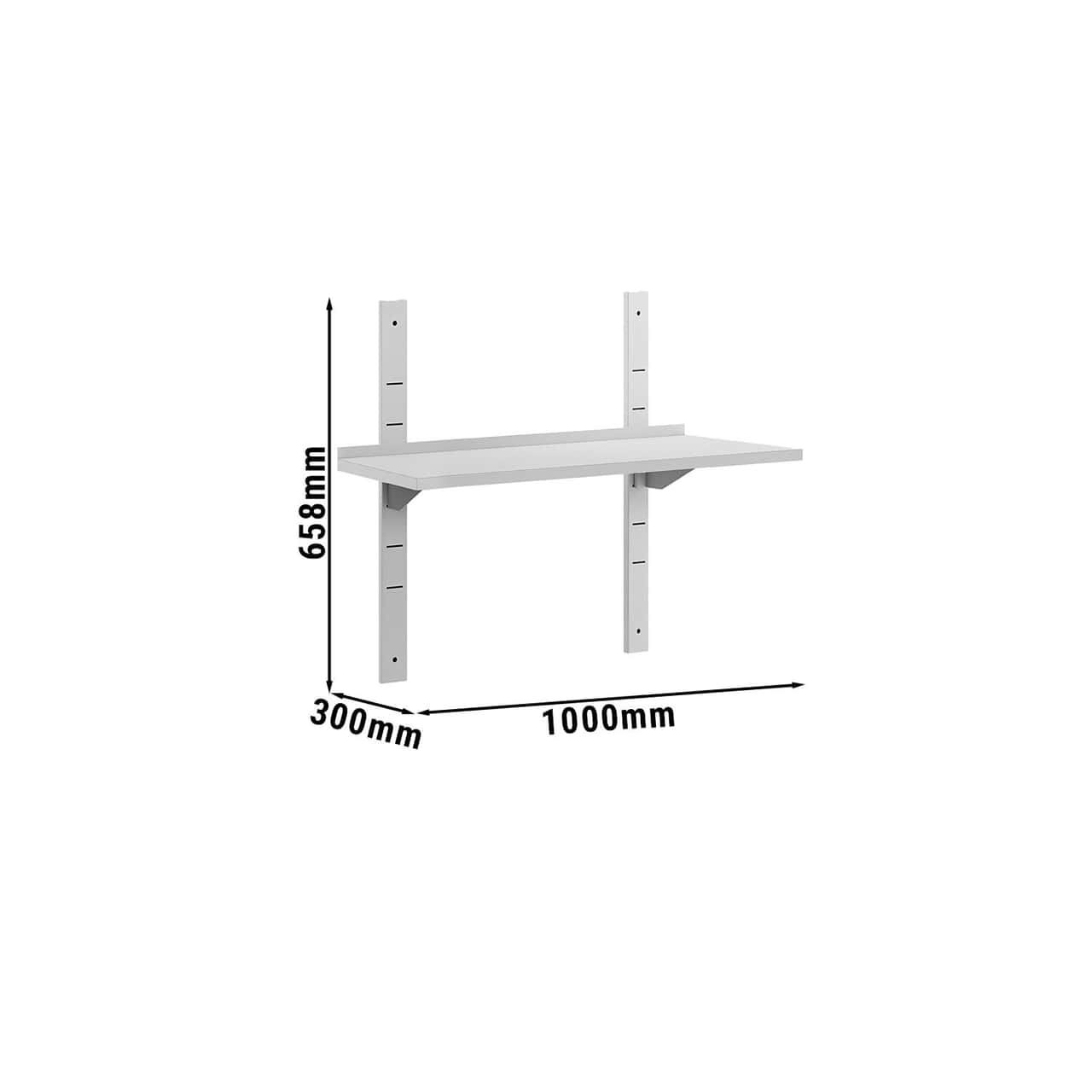 Wandborde ECO - 1000x300mm - mit 1 Etage