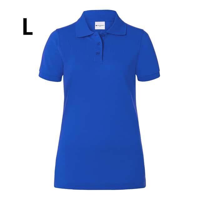 KARLOWSKY | Damen Workwear Poloshirt Basic - Blau - Größe: L