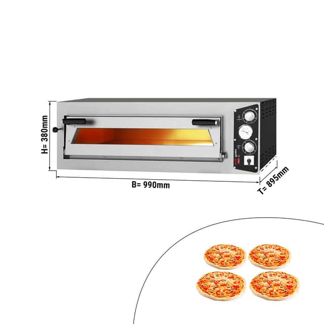 Elektro Pizzaofen - 4x 35cm - Manuell