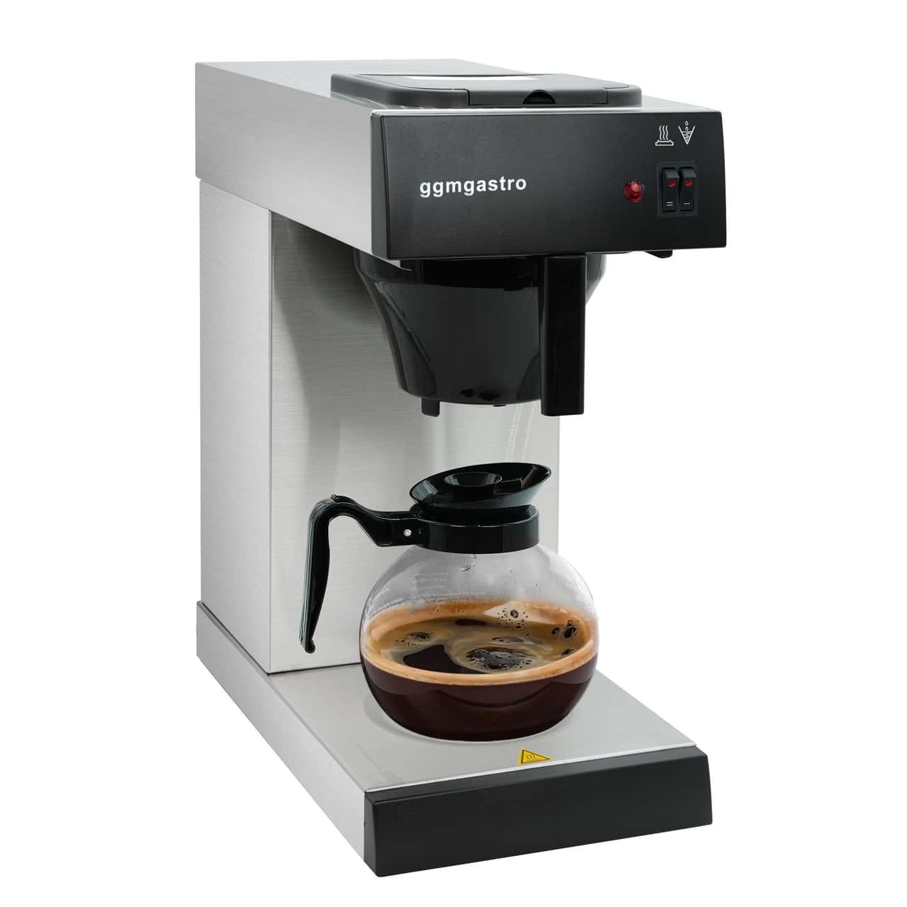 Filterkaffeemaschine - 1,7 Liter - 2kW - mit Glaskanne & 2 Warmhalteplatten