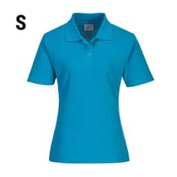 Damen Poloshirt - Wasserblau - Größe: S