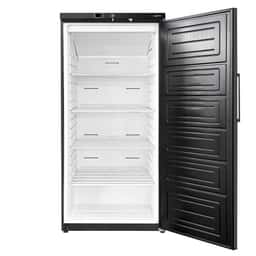 Lagerkühlschrank Edelstahl ECO - 600 Liter - mit 1 Tür - Innenseite der Tür aus Kunststoff - Schwarz