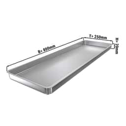 Ausstell-/Auslageblech mit Rand - 80 x 25 x 2 cm