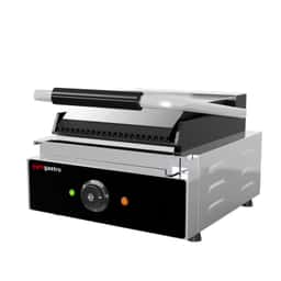 Kontaktgrill - 1,8 kW - oben & unten Gerillt - Grillfläche: 235x225mm