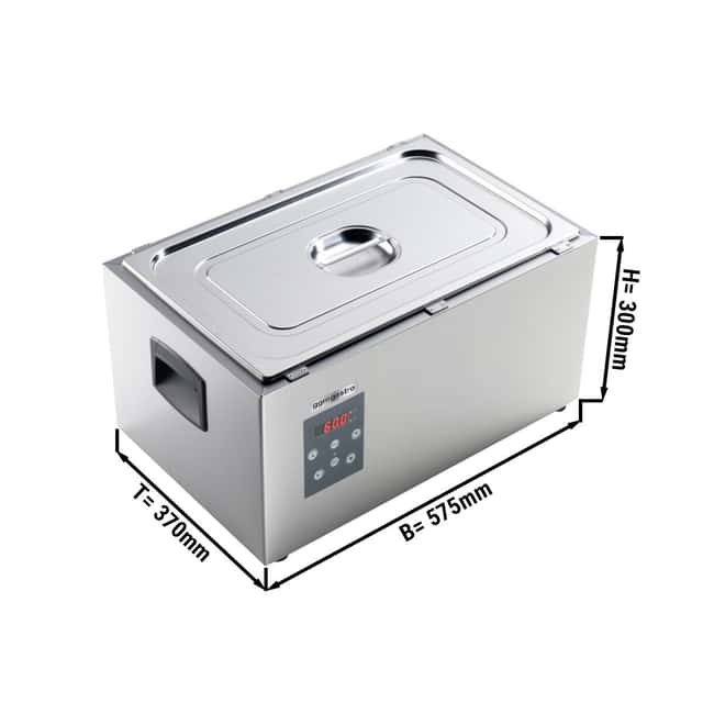 Sous-Vide-Garer - 29 Liter - 1,7kW - mit Ablasshahn & Deckel