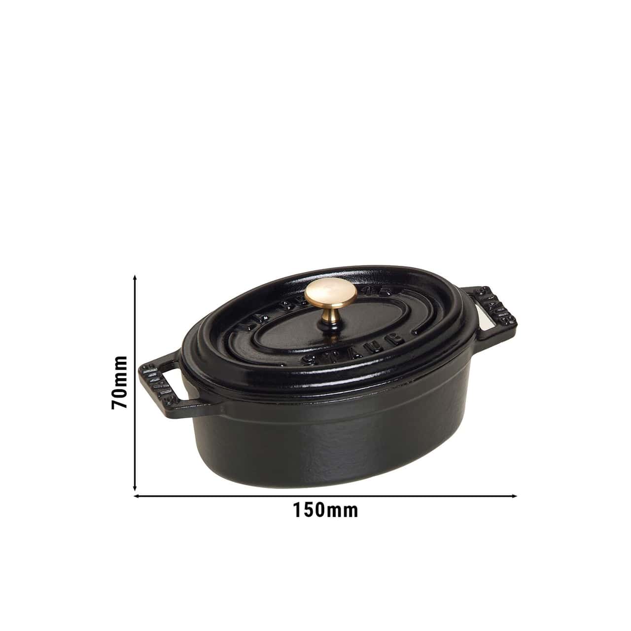 STAUB | LA COCOTTE - Mini Cocotte - Ø 110mm - Gusseisen - Schwarz