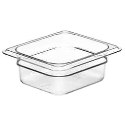 (6 Stück) CAMBRO | CAMWEAR® -  Polycarbonat GN-Behälter 1/6 - Clear - Tiefe 65 mm