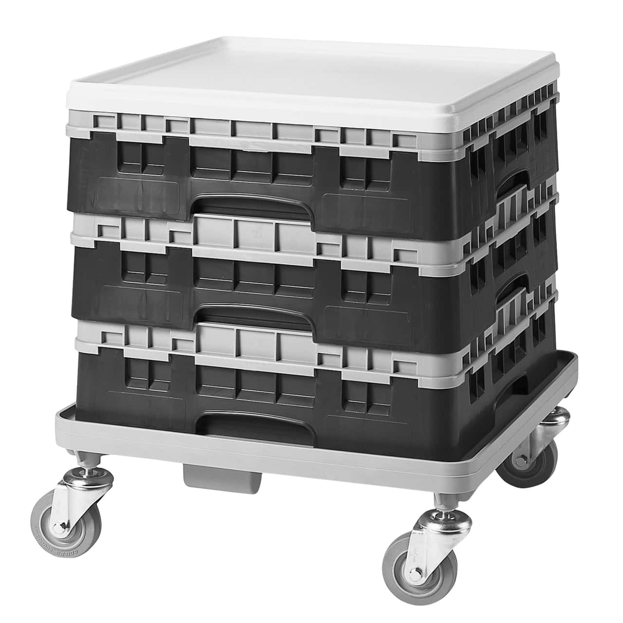 CAMBRO | CAMRACK® - Gläserspülkorb 1/1 - 9 Fächer - mit 1 Extender - 500x500mm - Schwarz