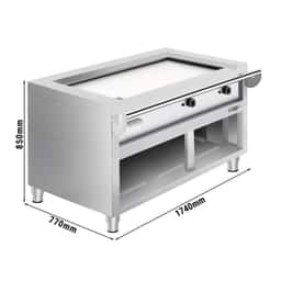 Gas Teppanyaki Grill - 17 kW - Glatte Bratplatte