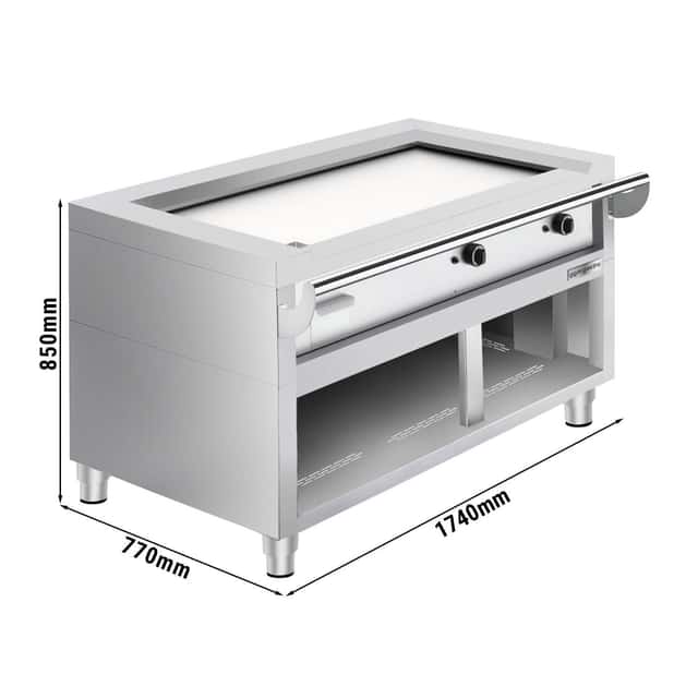 Gas Teppanyaki Grill - 17 kW - Glatte Bratplatte