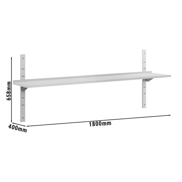 Wandborde ECO - 1800x400mm - mit 1 Etage