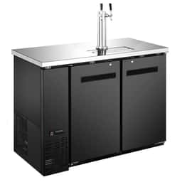 Bierkühler mit Zapfhahn - 2x50 L Fässer - 1240x620mm