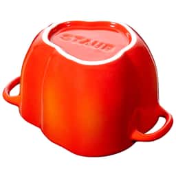 STAUB | CERAMIQUE - Cocotte - Form Paprika - Ø 110mm - Keramik - Orange-Rot