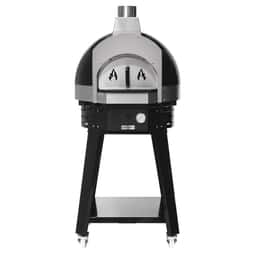 Wooden Pizza Oven Black - incl. base - height: 0.83 m	