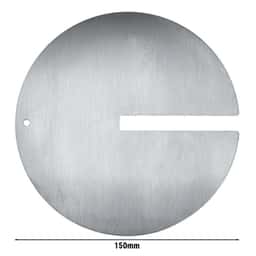 Fleischplatte für Dönerspieß mit Schlitz - Ø 150 mm