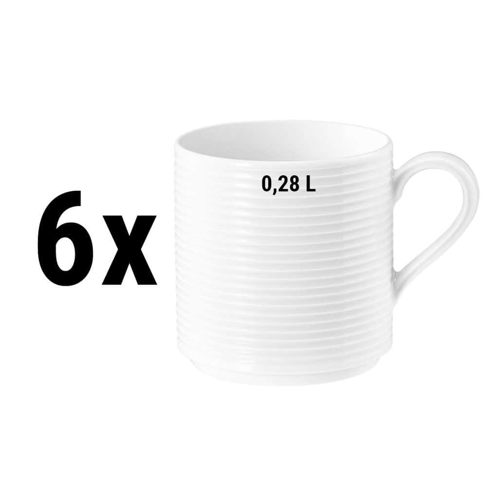 (6 pieces) Seltmann Weiden - Mug with handle - 0.28 liters