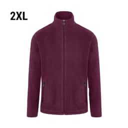 KARLOWSKY | Herren Workwear Fleecejacke Warm-Up - Aubergine - Größe: 2XL