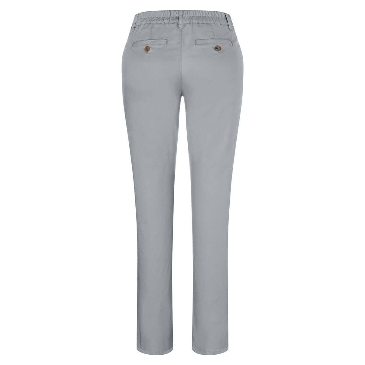 KARLOWSKY | Damen Chinohose Modern-Stretch - Stahlgrau - Größe: 40