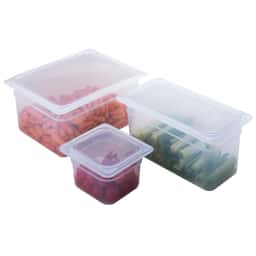 (6 Stück) CAMBRO | CAMWEAR® -  Polypropylen GN-Behälter 1/6 - milchig - Tiefe 100 mm