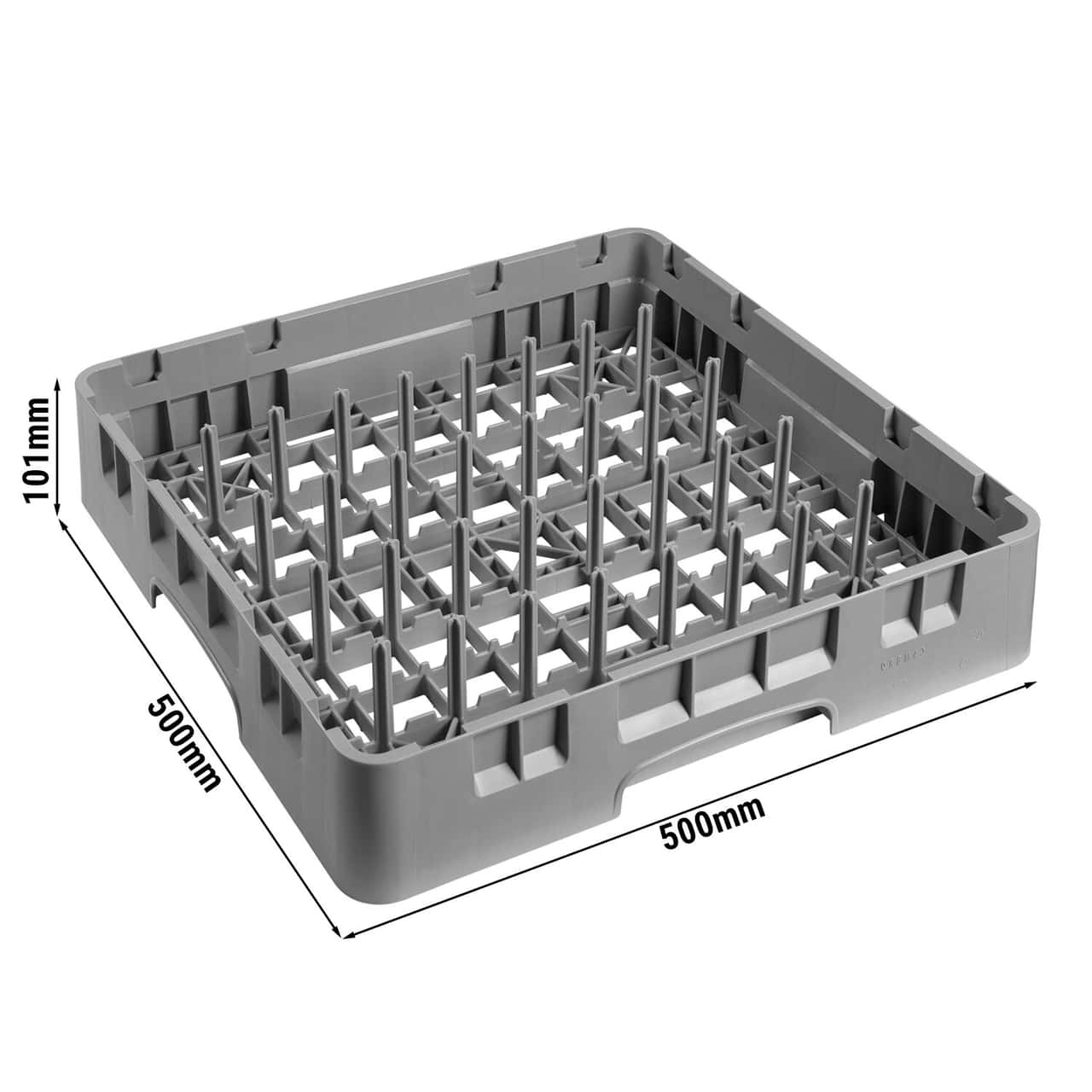 CAMBRO | CAMRACK® - Dornspülkorb 1/1 - 5x9 Fächer - 500x500mm - Grau