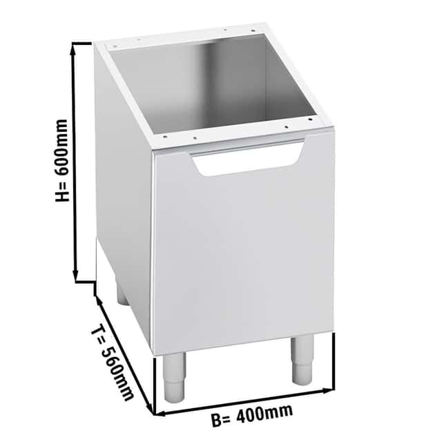 Unterbau - 400mm - 1 Tür - Anschlag Rechts