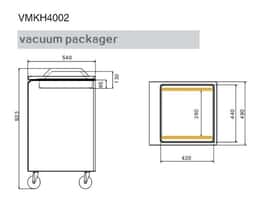 Kammer-Vakuumiergerät - 20m³/h - 900 Watt