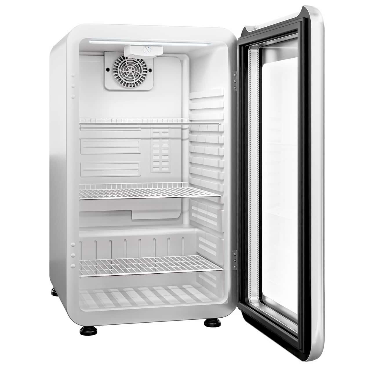 Minibar-Kühlschrank - 500mm - 120 Liter - 1 Glastür & LED-Beleuchtung