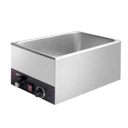 Elektro Bain-Marie - 1,2 kW - für GN 1/1 mit 150mm Höhe - mit Ablasshahn