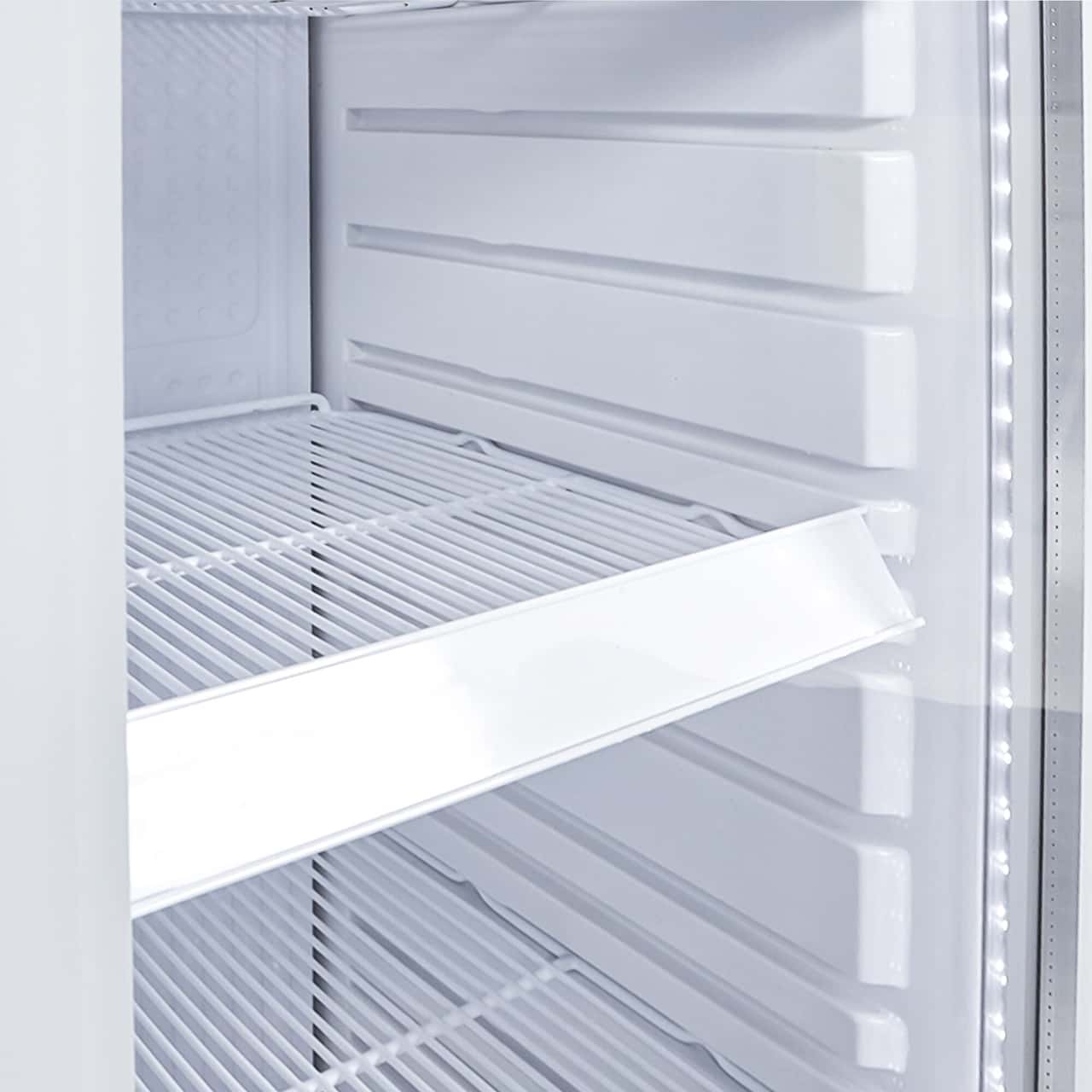 GASTRO-COOL | Glastürkühlschrank - 220 Liter - schmal - 1 Glastür - Weiß