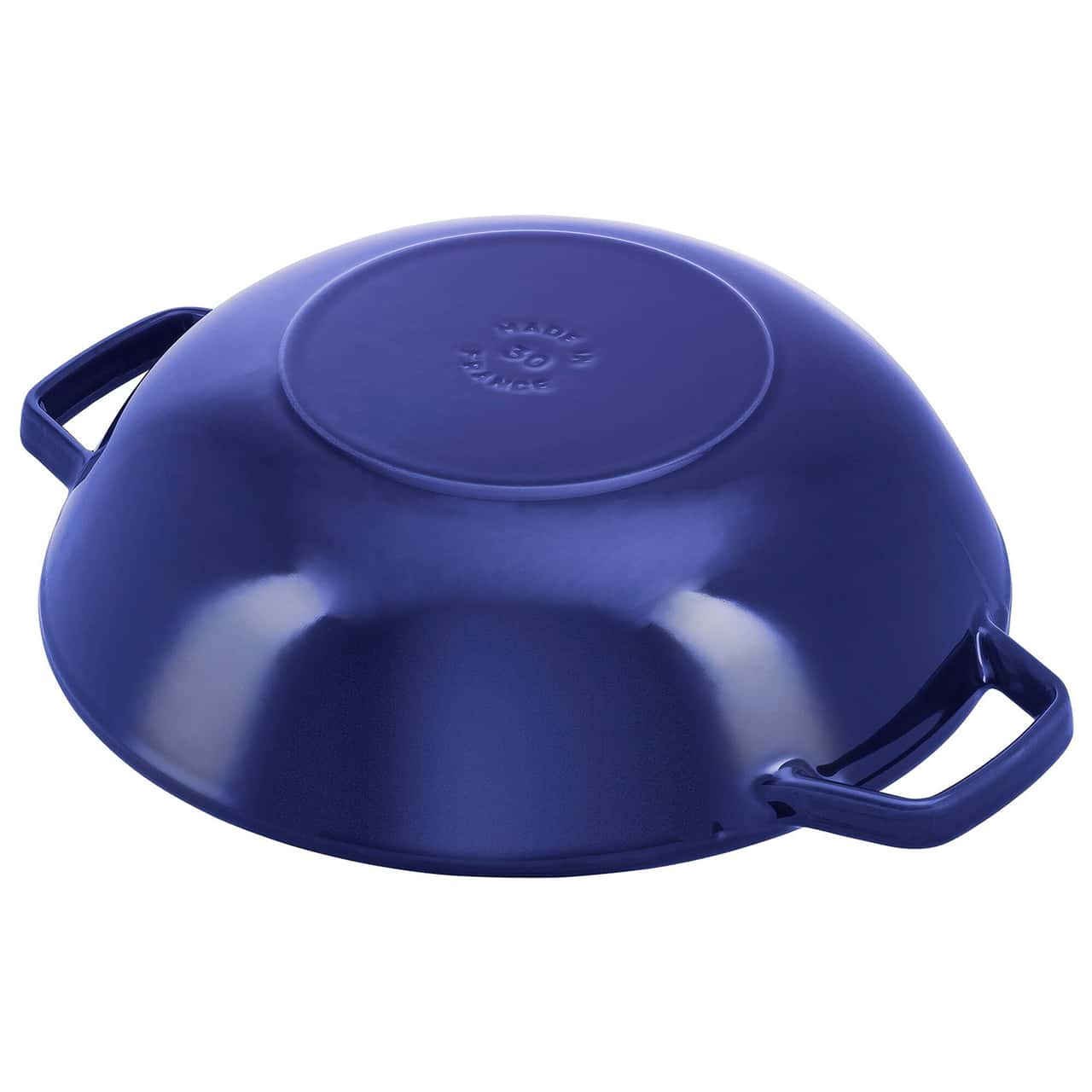 STAUB | SPECIALITIES - Wok mit Glasdeckel - Ø 300mm - Gusseisen - Dunkelblau