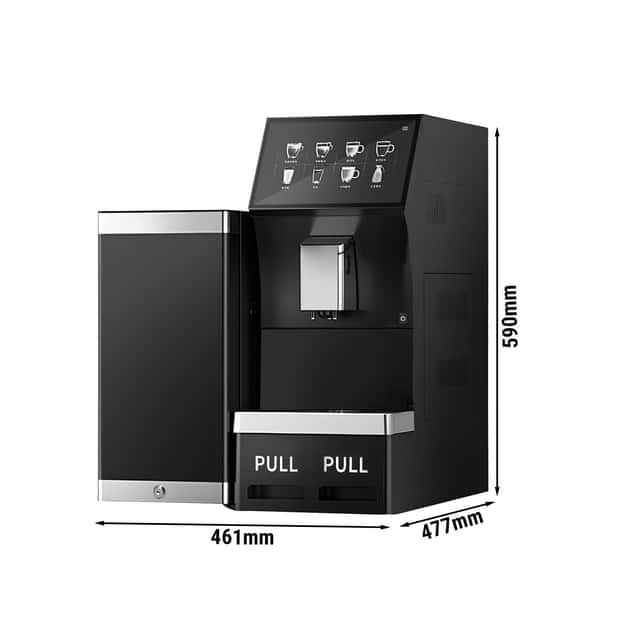 Kaffeevollautomat - 1,3 kW - 10 Zoll Touchscreen - inkl. Milchkühlschrank