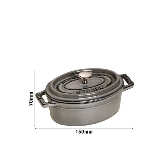 STAUB | LA COCOTTE - Mini Cocotte - Ø 110mm - Gusseisen - Graphit-Grau