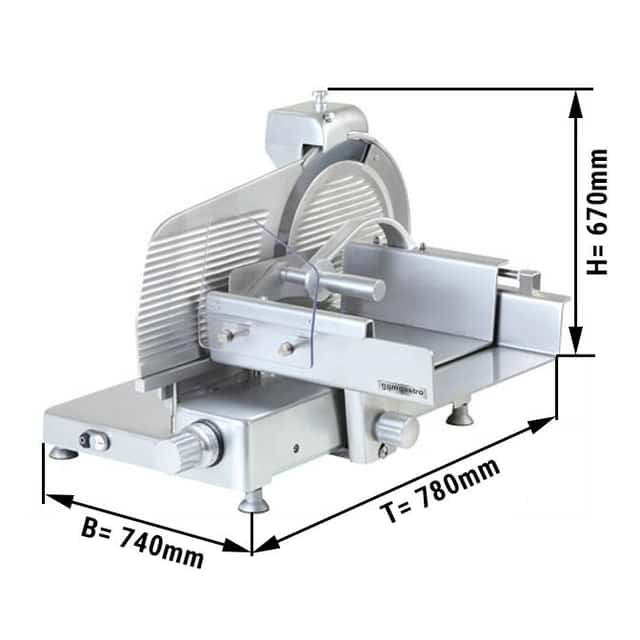 Aufschnittmaschine - 370 Watt - Messer: Ø 350mm