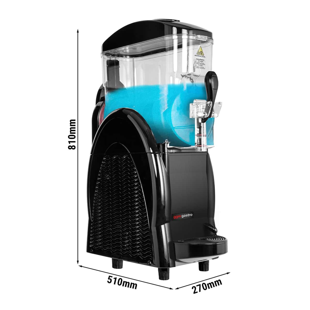 Slush-Maschine - 12 Liter - Schwarz