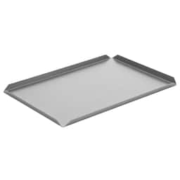 (5 Stück) Konditorei- & Präsentationsplatte aus Aluminium - 400x100x10mm - Silber