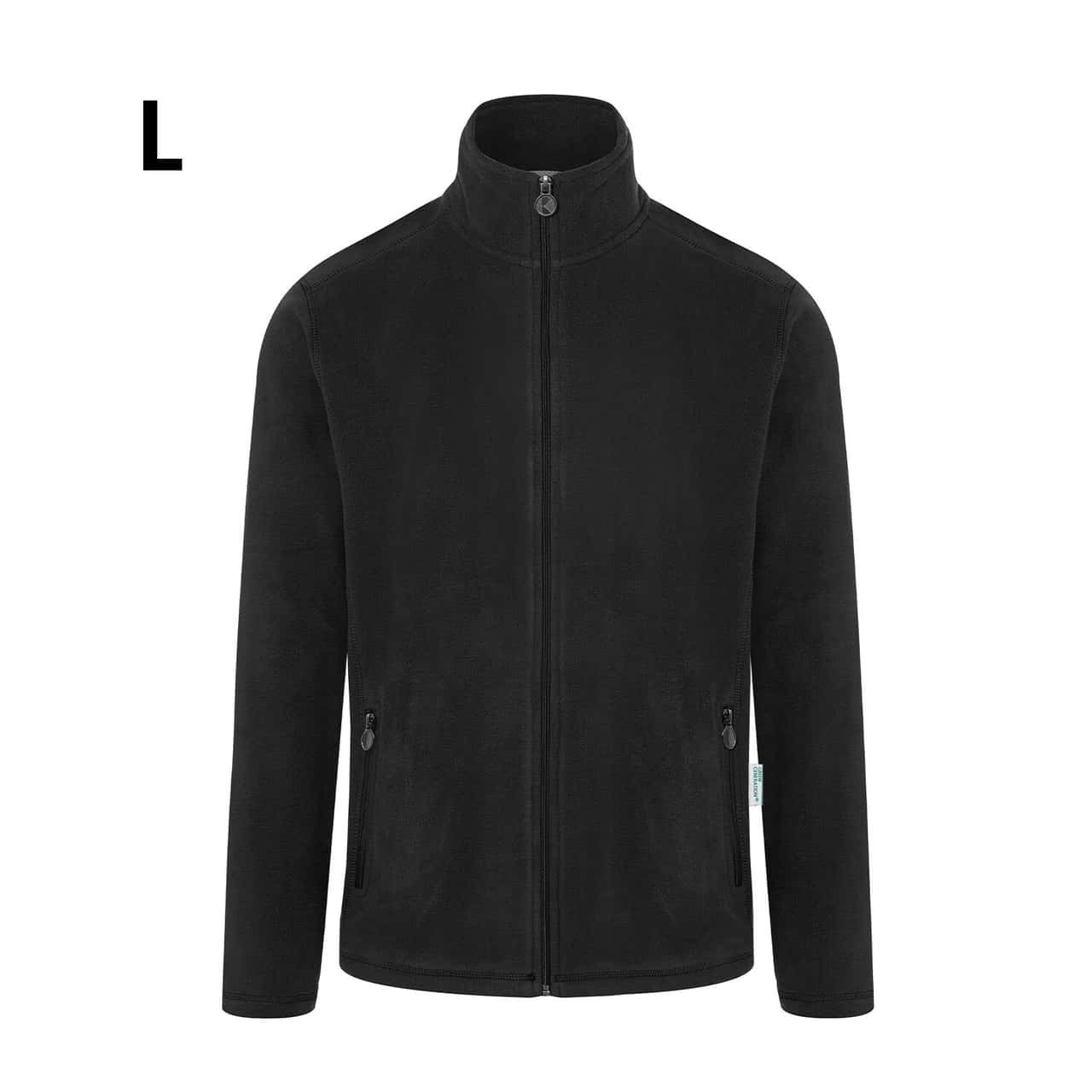 KARLOWSKY | Herren Workwear Fleecejacke Warm-Up - Schwarz - Größe: L