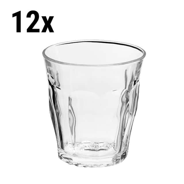 (12 Stück) Duralex Allzweck Trinkglas - PICARDIE - 250 ml - Transparent