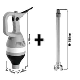 Stabmixer inkl. Mixstab 450mm - 750 Watt - Geschwindigkeit stufenlos regelbar