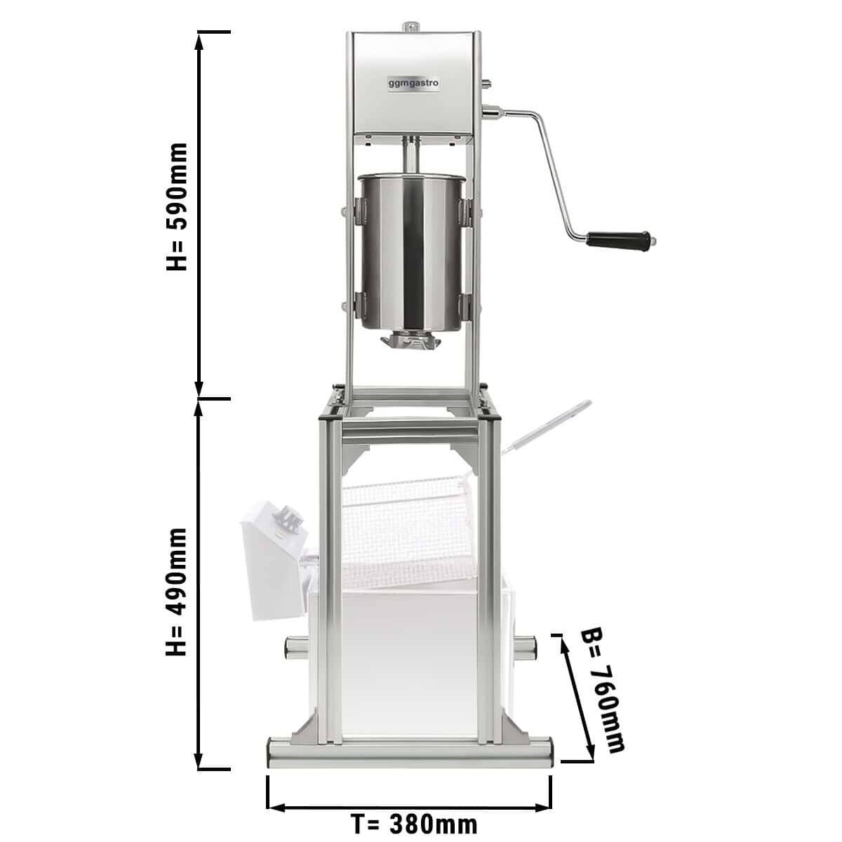 Churro Maschine - 5 Liter - inkl. Untergestell