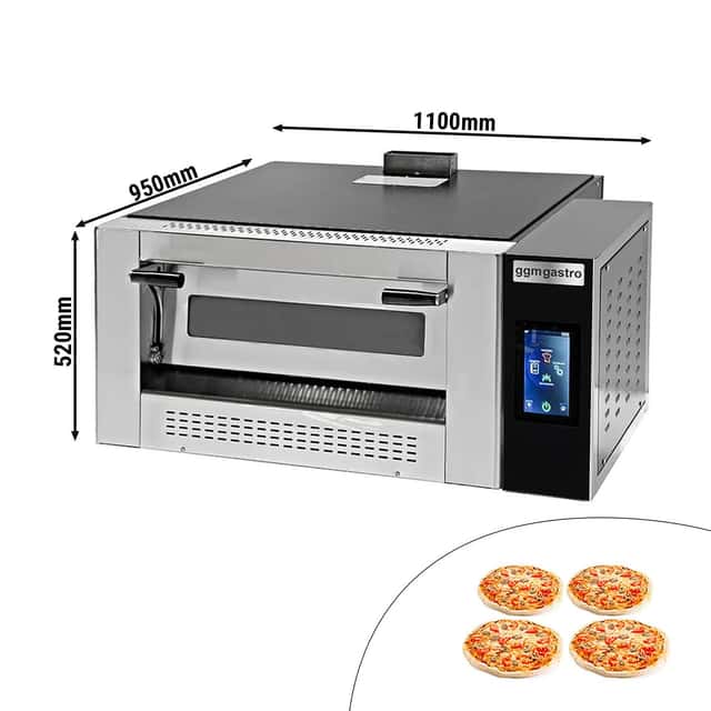 Gas Pizzaofen - 4x 30cm - Digital