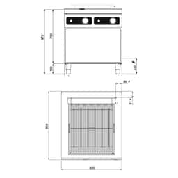 Elektrogrill - 10,8 kW - Bflex Digital