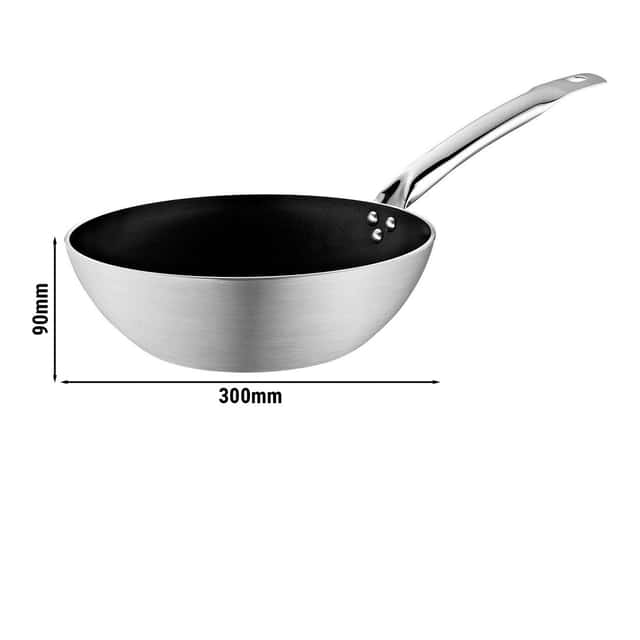 Wok Pfanne aus Aluminium - Ø 30 cm