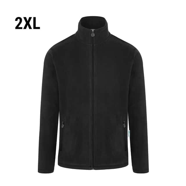 KARLOWSKY | Herren Workwear Fleecejacke Warm-Up - Schwarz - Größe: 2XL