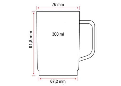 (50 Stück) Polycarbonat Tee-/Kaffeetasse, weiss - 250 ml