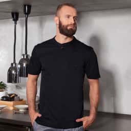 (6 Stück) KARLOWSKY | Kurzarm Herren Arbeitsshirt Performance - Schwarz - Größe: M