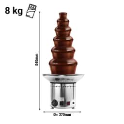 Schokoladenbrunnen - 6 Etagen- Höhe 84 cm