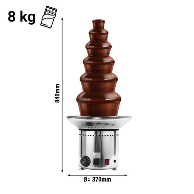 Schokoladenbrunnen - 6 Etagen- Höhe 84 cm