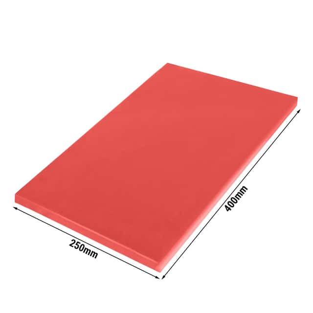 Schneidebrett - 250x400mm - Dicke 20mm - Rot