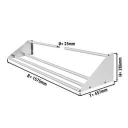 Wandbord für Spülkörbe - 1570mm - 1 Ablage